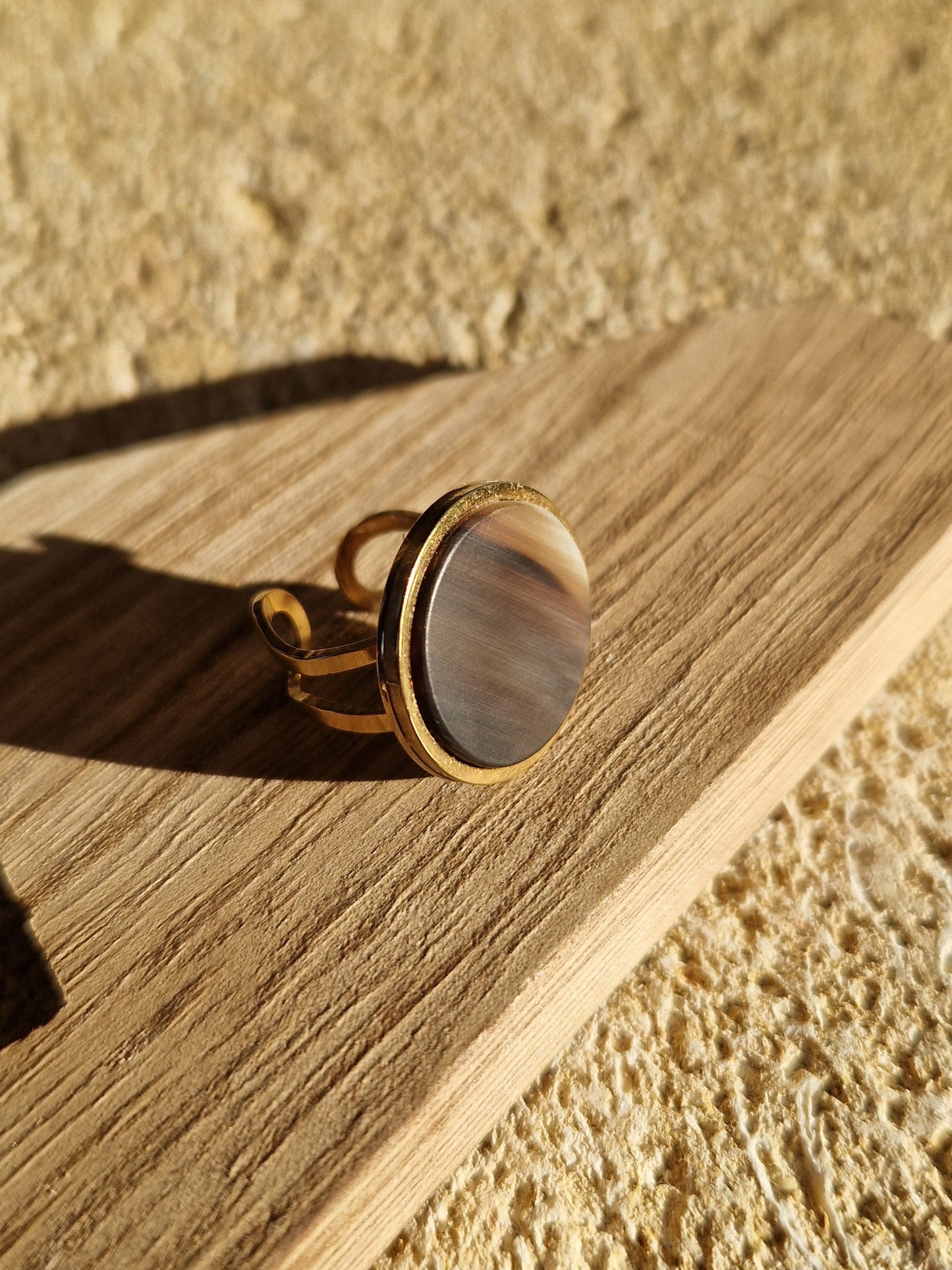 Bague ronde cabochon 20mm