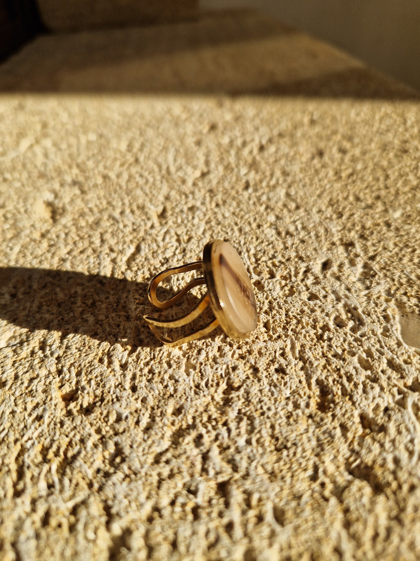 Bague ronde cabochon 20mm
