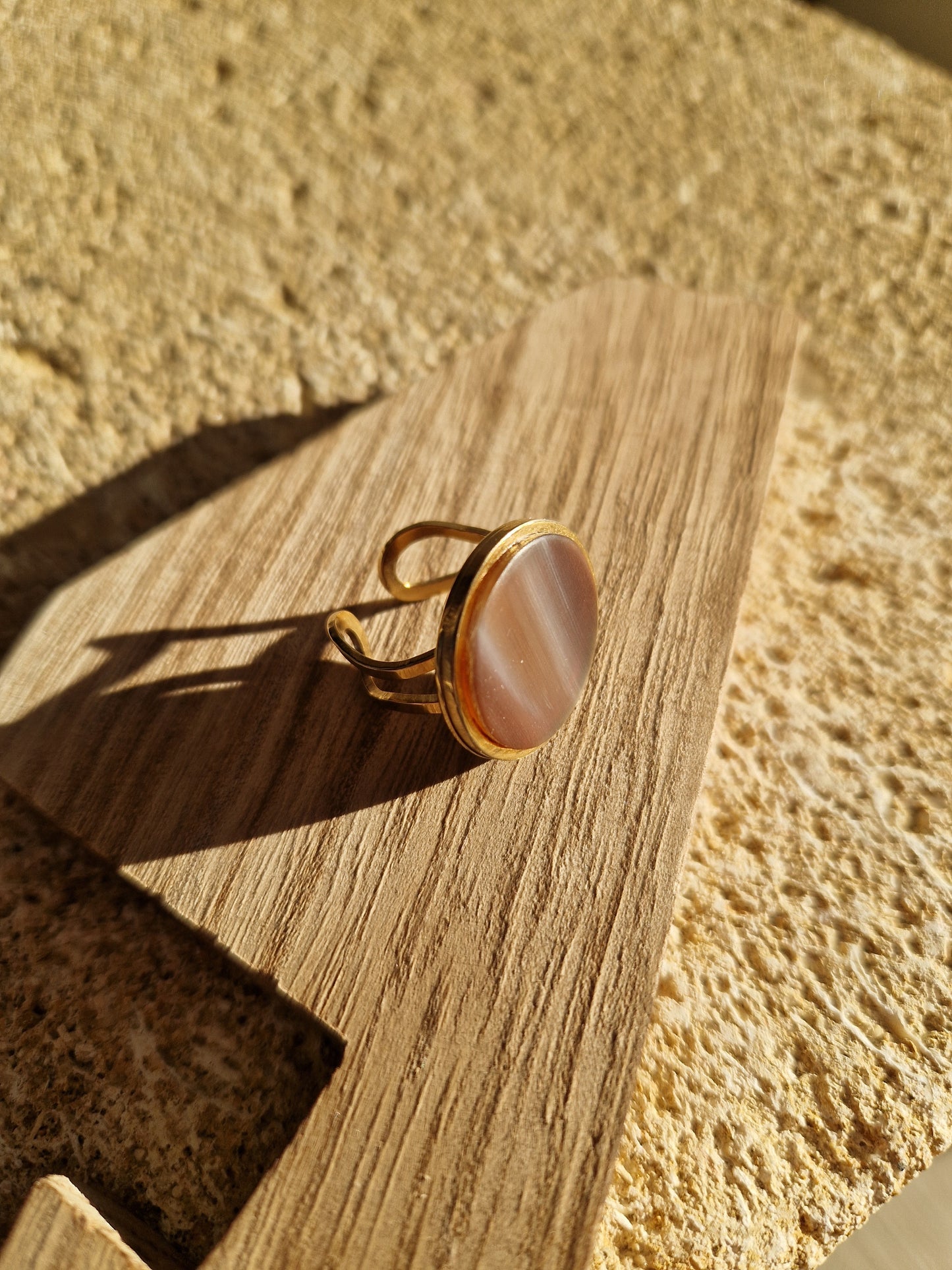 Bague ronde cabochon 20mm