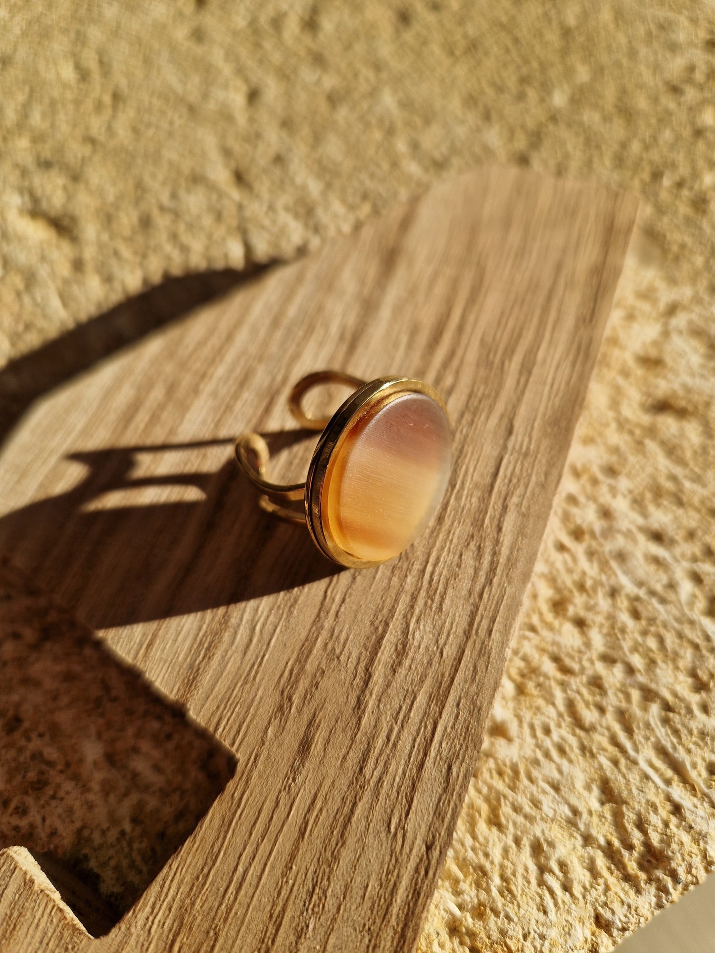 Bague ronde cabochon 20mm