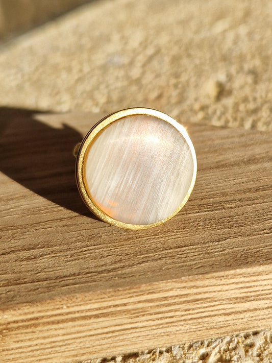 Bague ronde cabochon 20mm