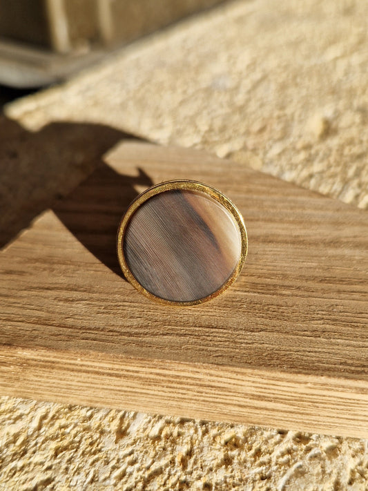 Bague ronde cabochon 20mm